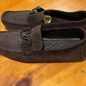 Louis Vuitton Chocolate Brown Textured Loafers Louis Vuitton | Shoes | Louis Vuitton Chocolate Brown  main image 3